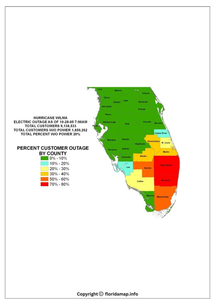 Florida Power and Light Power Outage Map