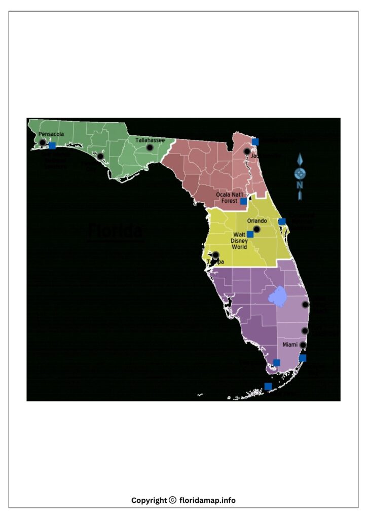 Florida USA Map