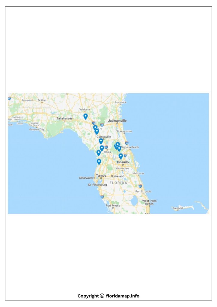 Florida Springs Map