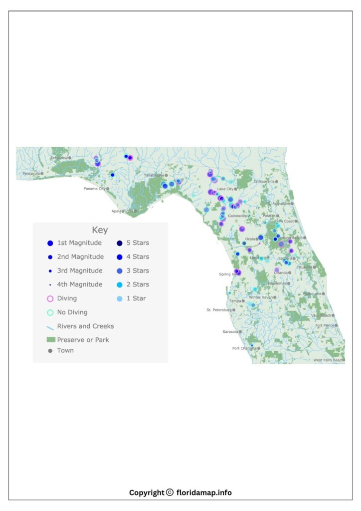 Florida Spring Training Map