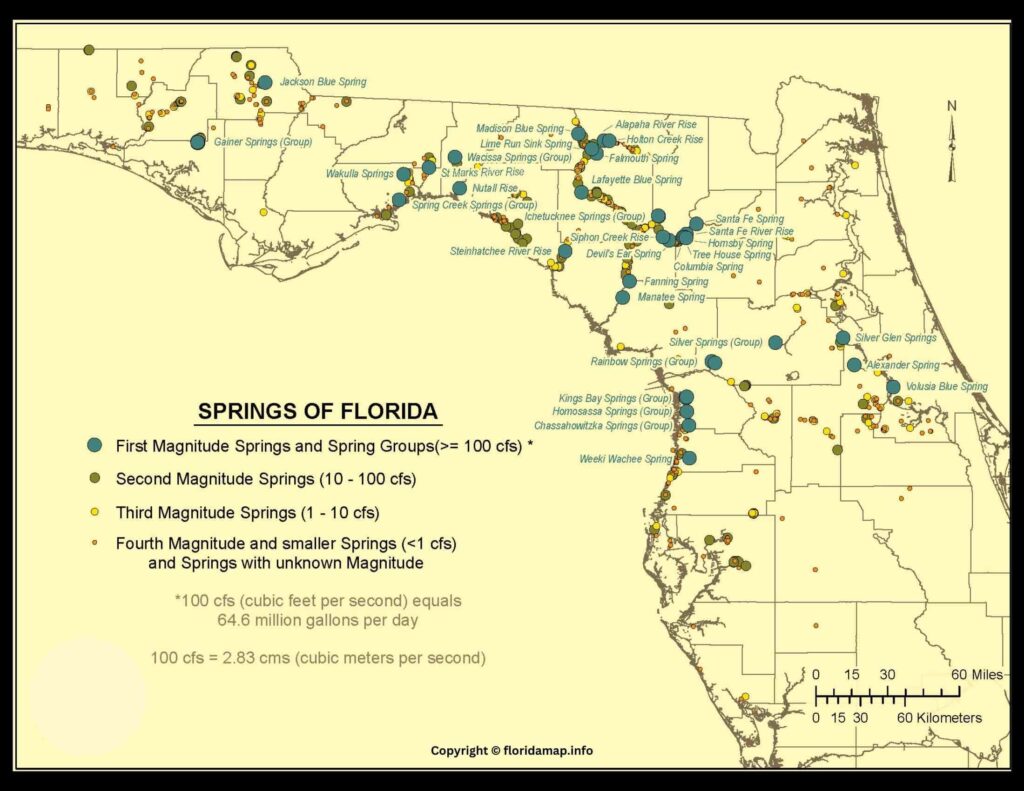 Florida Springs Map