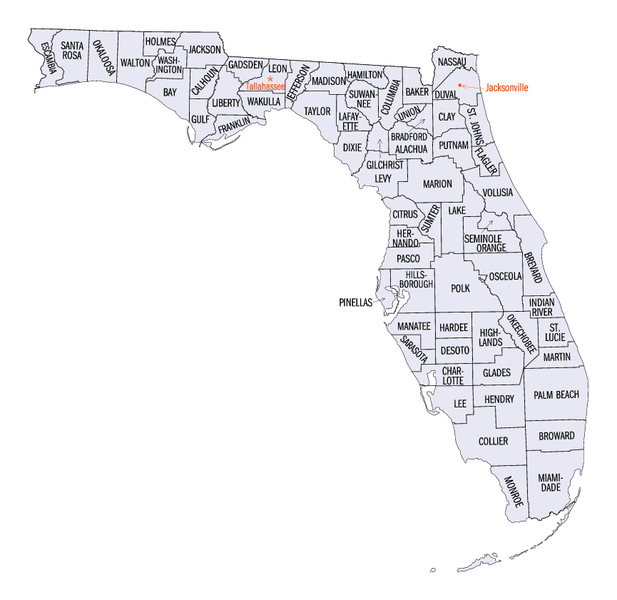 Florida Zip Code Map