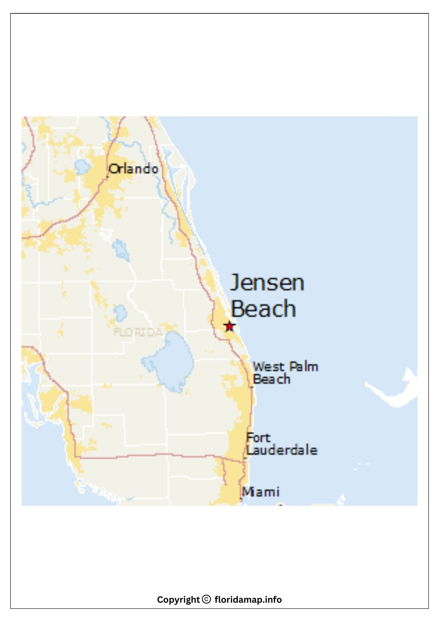 Jensen Beach Florida Map [Jensen Beach on Florida Map]