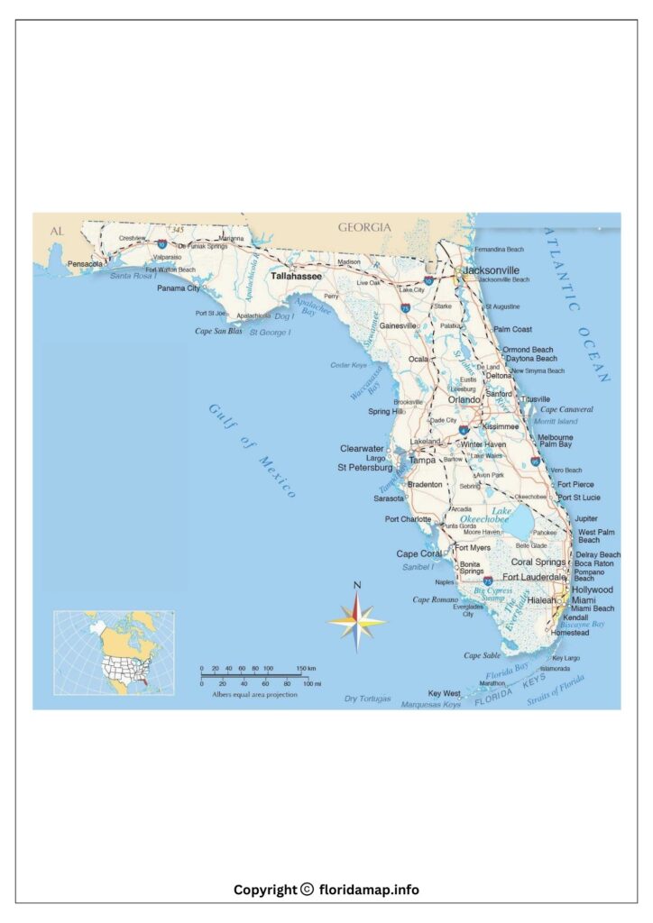 East Coast of Florida Map