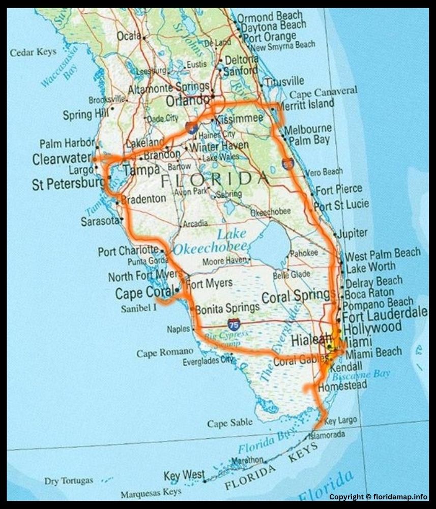 Map of Southwest Florida