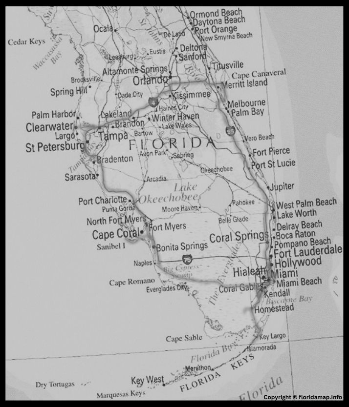 Map of South Florida